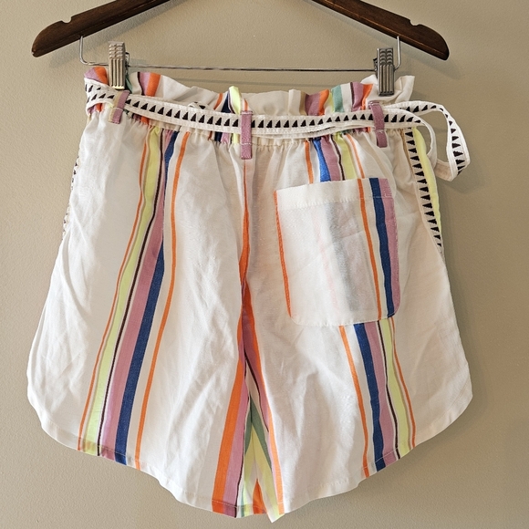 Lemlem x H&M Set Lyocell Striped Belted Shorts & Matching Cropped Top Size Small - Picture 15 of 16